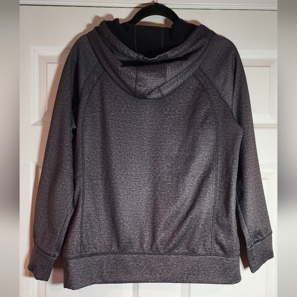 Burton Women Crown Bonded Pullover Hoodie Fleece Size M Dark Gray - Picture 7 of 7